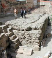 Un aspecto de las excavaciones de este importante templo en Mrida. BRIGIDO